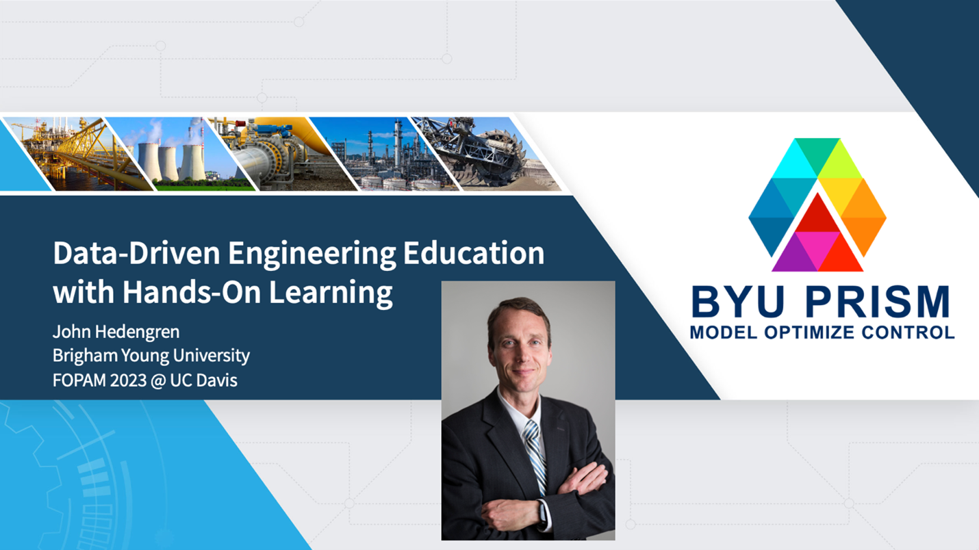 title slide of Data-Driven Engineering Education with Hands-On Learning